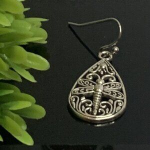 Dragonfly Earrings, Dragonfly, Insect Earrings, Celtic Earrings, Boho Earrings